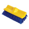  | Rubbermaid Commercial FG633700BLUE 10 in. Brush 10 in. Plastic Block Threaded Hole Bi-Level Deck Scrub Brush - Blue Polypropylene Bristles image number 0