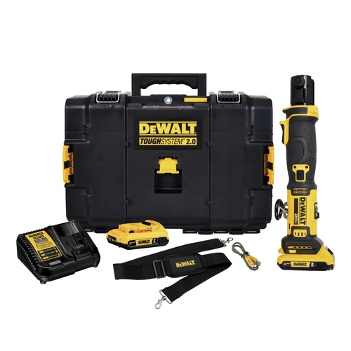 Copper Press Tools | Dewalt DCE210D2 20V MAX Lithium-Ion Cordless Compact Press Tool Kit with 2 Batteries (2 Ah) image number 0