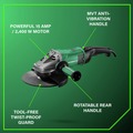 Angle Grinders | Metabo HPT 646467420 120V 15 Amp W 24-230 MVT 9 in. Corded Angle Grinder image number 2
