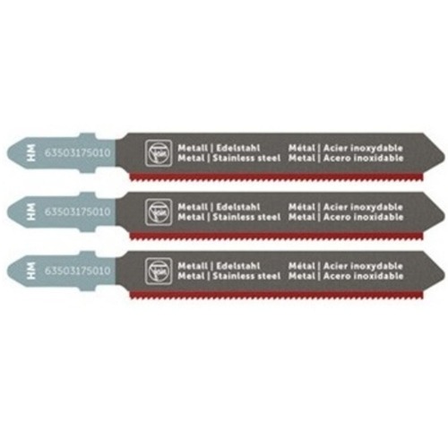 Jigsaw Blades | Fein 63503175010 (3/Pack) 2-3/8 in. 24 TPI HM Carbide T-Shank Jigsaw Blade image number 0