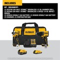 Combo Kits | Dewalt DCK200D1P1 20V MAX 2-Tool Hammer Drill/Impact Combo Kit image number 1