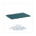  | Boardwalk 86LGI 6 in. x 9 in. Heavy-Duty Scour Pad - Green (15/Carton) image number 8