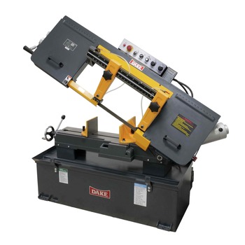 Dake Model SE1018 220V 1-Phase 10 in. Rounds 18 in. Flats Standard Duty Horizontal Bandsaw - D-983114
