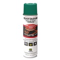 Paint | Rust-Oleum 1634838V Industrial Choice M1600 System 17 oz. Aerosol Can Solvent-Based Precision Line Marking Paint - Flat Green (12/Carton) image number 0