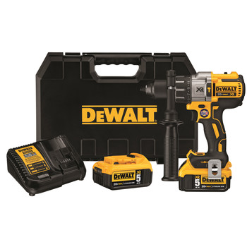 DEWALT DCD1623X2G-QW XR 18V ​​BRUSHLESS permanent magnet drill with 2 x 9  Ah batteries, charger and case