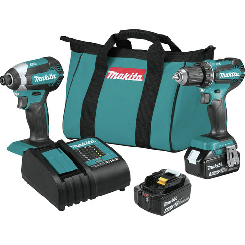 Holideals Day 8! Unwrap Savings on Automotive Tools! | Factory Reconditioned Makita XT281S-R 18V LXT Brushless Lithium-Ion 1/2 in. Cordless Drill/ Impact Driver Combo Kit (3 Ah) image number 0