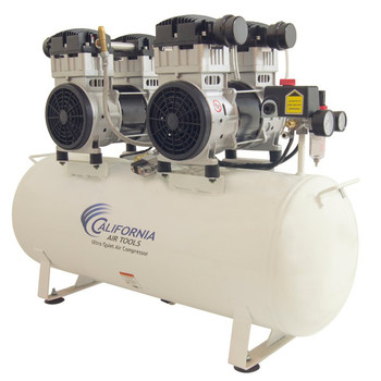 STATIONARY AIR COMPRESSORS | California Air Tools 20040CAD 4 HP 20 Gallon Ultra Quiet and Oil-Free Steel Tank Hot Dog Air Compressor - CAT-20040CAD