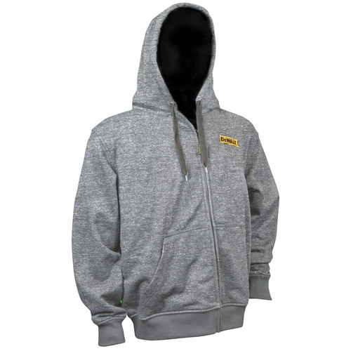 Heated Hoodies | Dewalt DCHJ080B-L 20V MAX Li-Ion Heathered Gray Heated Hoodie (Jacket Only) - Large image number 0