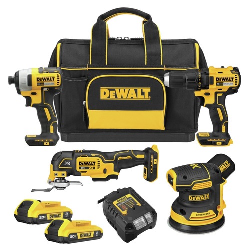 Combo Kits | Dewalt DCKSS431D2 20V MAX Brushless Lithium-Ion Cordless 4-Tool Combo Kit (2 Ah) image number 0