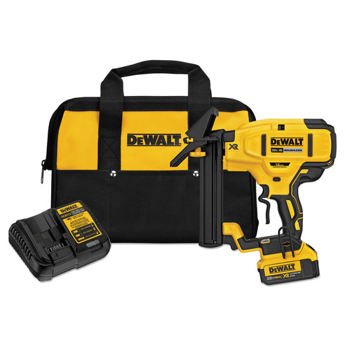 Flooring Staplers | Dewalt DCN682M1 20V MAX XR 18 Gauge Cordless Framing Stapler image number 0