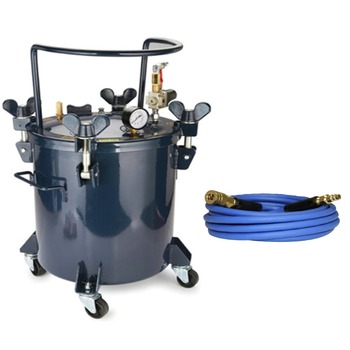 AIR PAINT SPRAYERS | California Air Tools 5 Gallon Resin Casting Pressure Pot with 25 ft. Hybrid Polymer Air Hose - CAT-365