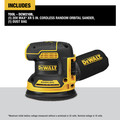 Random Orbital Sanders | Dewalt DCW210B 20V MAX XR 5 in. Cordless Random Orbital Sander (Tool Only) image number 1