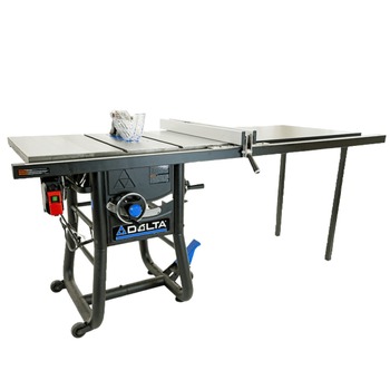 Delta 52 in. Rip Capacity Contractor Table Saw with Cast Extension and 1 HP Dust Collector - 36-5152T2D