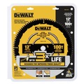 Circular Saw Blades | Dewalt DWA112100 12 in. 100T Tungsten Carbide-Tipped Steel Ultra Fine Finish Circular Saw Blade image number 1