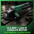 Angle Grinders | Metabo HPT 646488420 120V 13.5 Amp WEP 15-150 6 in. Corded Quick Angle Grinder image number 6