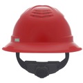 Hard Hats | MSA 10215829 V-Gard C1 Fas-Trac III Full Brim Vented Hard Hat - Red image number 2