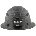  | Klein Tools 60347 Class C Vented Full Brim Hard Hat with Rechargeable Lamp - KARBN Pattern image number 3