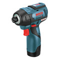 Combo Kits | Bosch GXL12V-220B22 12V MAX Brushless Lithium-Ion 3/8 in. Cordless Drill Driver/1/4 in. Hex impact Driver Combo Kit (2 Ah) image number 3