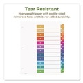 July Member-Exclusive Offer Save 10% off on One Item | Avery 11083 Ready Index 11 in. x 8.5 in. 12-Tab 1 to 12 Customizable Table of Contents Dividers with Multicolor Tabs - White (3/Pack) image number 4