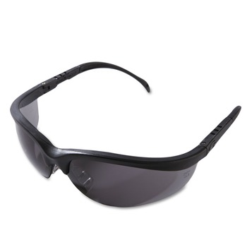 EYE PROTECTION | MCR Safety Klondike Safety Glasses - Matte Black Frame Gray Lens (12/Box) - KD112