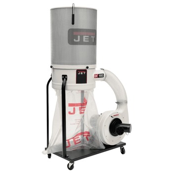 WOODWORKING TOOLS | JET DC-1100VX-CK Vortex 115/230V 1.5HP Single-Phase Dust Collector with 2-Micron Canister Kit - JT9-708659K