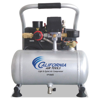 AIR COMPRESSORS | California Air Tools 0.6 HP 1 Gallon Light and Quiet Steel Tank Hand Carry Air Compressor - CAT-1P1060S