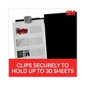 | 3M DH240MB 30 Sheet Capacity Adhesive Monitor Mount Swing Arm Plastic Copyholder - Black/Silver Clip image number 7