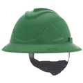 Hard Hats | MSA 10215831 V-Gard C1 Fas-Trac III Full Brim Vented Hard Hat - Green image number 0