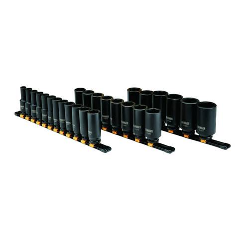 Socket Sets | Dewalt DWMT19242 26 Piece 1/2 in Drive Deep Metric Impact Socket Set 6 PT image number 0