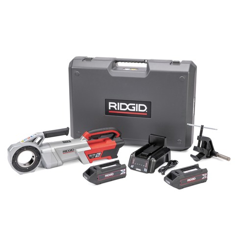Clearance Center | Ridgid 72013 760 FXP 12-R Brushless Lithium-Ion Cordless Power Drive Kit with 2 Batteries (4 Ah) image number 0