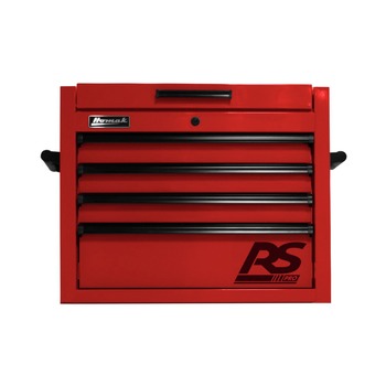 PRODUCTS | Homak 27 in. RS Pro 4-Drawer Top Chest - Red - RD02027401