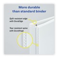 July Member-Exclusive Offer Save 10% off on One Item | Avery 79709 3 Slant Rings 0.5 in. Capacity 11 in. x 8.5 in. Heavy-Duty Non Stick View Binder with DuraHinge - White (4/Pack) image number 3