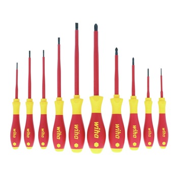 SCREWDRIVERS | Wiha Tools (10-Piece) Insulated SoftFinish Screwdriver Set - 32093