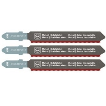 JIGSAW BLADES | Fein (3/Pack) 2-3/8 in. 24 TPI HM Carbide T-Shank Jigsaw Blade - 63503175010