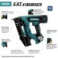 Finish Nailers | Makita XNB06Z 18V LXT Brushless Lithium-Ion 16-Gauge 2-1/2 in. Cordless Angled Finish Nailer (Tool Only) image number 1