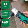 Right Angle Drills | Metabo HPT DN18DSLQ4M 18V Lithium-Ion 3/8 in. Cordless Angle Drill (Tool Only) image number 2