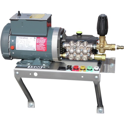 Pressure Washers | Pressure-Pro WM/EE3015G-UPS Eagle Heavy Duty Professional 1,500 PSI 3.0 GPM 12 Amp 230V Electric Powered Wall Mount Pressure Washer with General Pump image number 0