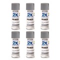 Paint | Rust-Oleum 334017 Painter's Touch 2X Ultra Cover Spray Paint, Flat Gray, 12 oz Aerosol Can, 6/Carton image number 0