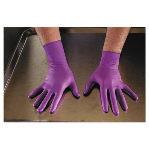 July Member-Exclusive Offer Save 10% off on One Item | Ansell 50603 6 mil Thick 12 in. Long Powder-Free PURPLE NITRILE Exam Gloves - Large, Purple (500/Carton) image number 0