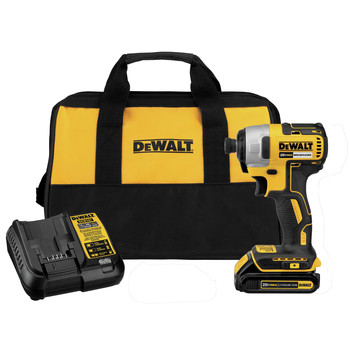 IMPACT DRIVERS | Dewalt 20V MAX Brushless Lithium-Ion 1/4 in. Cordless Impact Driver Kit (1.5 Ah) - DCF787C1