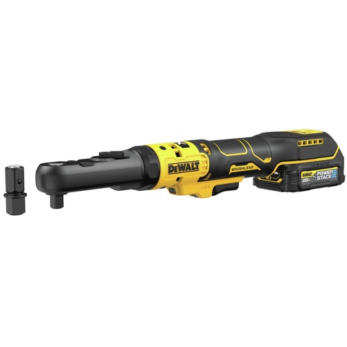 Dewalt 20V MAX XR Brushless Lithium-Ion 3/8 in. and 1/2 in. Cordless Sealed Head Ratchet Kit with POWERSTACK Battery (1.7 Ah) - DCF510GE1