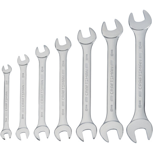 Clearance Center | Craftsman CMMT44188 Metric Standard Open End Wrench Set (7-Piece) image number 0