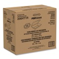  | Dart 206HT1R 6.4 in. x 9.3 in. x 2.6 in. Foam Hinged Lid Containers - White (200/Carton) image number 3