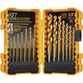 Drill Driver Bits | Dewalt DW1361 21-Piece Titanium Nitride Coated Pilot Point Drill Bit Set image number 1