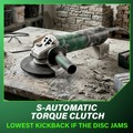 Angle Grinders | Metabo HPT 646563420 120V 13.5 Amp WEV 15-150 HT 6 in. Corded Angle Grinder image number 9