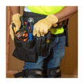 Tool Belts | Klein Tools 5701 PowerLine Series 11 in. x 6 in. x 12 in. 8 Pocket Tool Pouch - Black image number 6