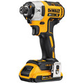 Dewalt DCF887D2 20V MAX XR Brushless Lithium-Ion 1/4 in. Cordless 3-Speed Impact Driver Kit with (2) 2 Ah Batteries image number 1