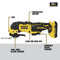 Oscillating Tools | Dewalt DCS353G1 12V MAX XTREME Brushless Lithium-Ion Cordless Oscillating Tool Kit (3 Ah) image number 4