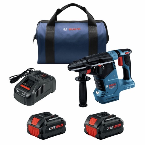 Clearance Center | Bosch GBH18V-24CK24 18V Brushless Lithium-Ion 1 in. Cordless SDS-Plus Bulldog Rotary Hammer Kit with 2 Batteries (8 Ah) image number 0