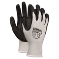 Work Gloves | MCR Safety 9673S Economy Foam Nitrile Gloves - Small Gray/Black (1-Dozen) image number 0